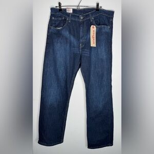 Levi’s 505 36x30 Dark Blue Jeans Denim Stretch Straight NWT New